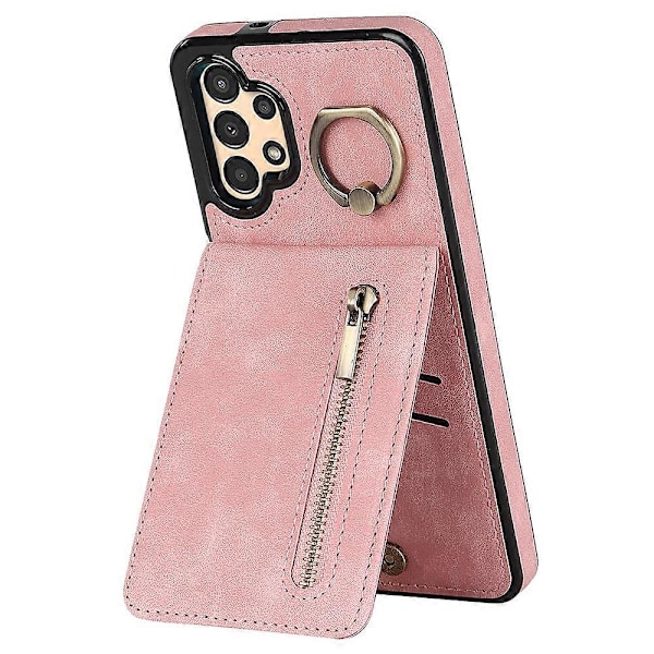 Til Samsung Galaxy A13 5G/A13 4G RFID Blokerende Støtteben Etui Retro PU+TPU Wallet Telefon Cover Multicolor Style E