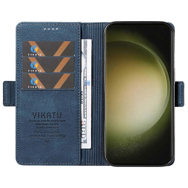 YIKATU YK-005 Telefonpung Etui til Samsung Galaxy S23 Ultra med Hudvenligt Læder og Støttefunktion Multicolor Style A