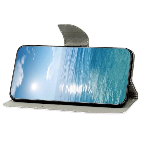 Magnetisk etui med mønstertryk og tegnebogsfunktion til Samsung Galaxy A25 5G Multicolor Don&#39;t Touch My Phone