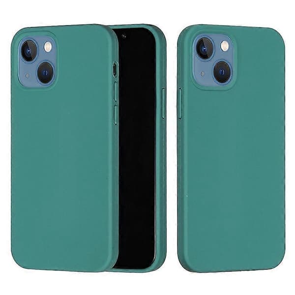 Flytande silikon Anti-fall Telefonskal Mjukt Foder Baksida för iPhone 15 Plus Multicolor Style J