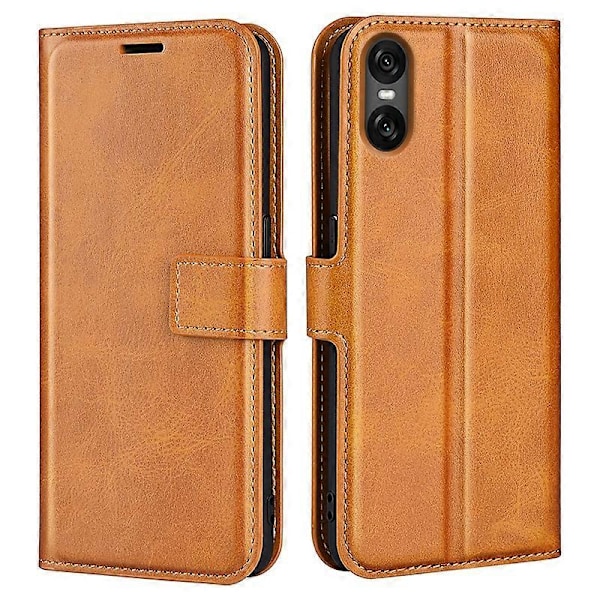 Plånboksfodral för Sony Xperia 10 VI, kalvtextur läder telefonfodral Multicolor Style C