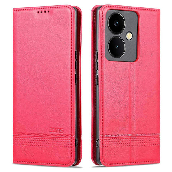 AZNS Fodral för vivo Y78+ 5G/Y78 5G Ställ PU Läder Plånboksfodral Flip Folio Telefonskal Multicolor Style A