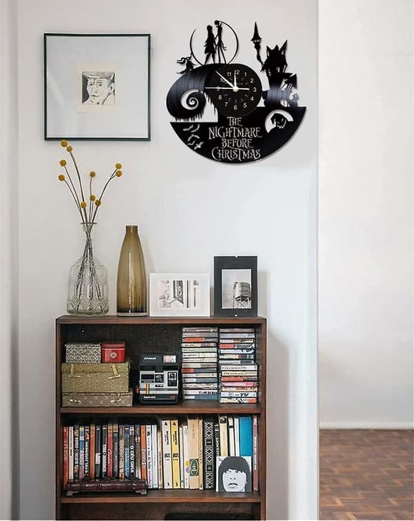 Vinylväggklocka Barnrum Presentidé Karaktärer Nursery Art Decor 12 Lp Record Clock
