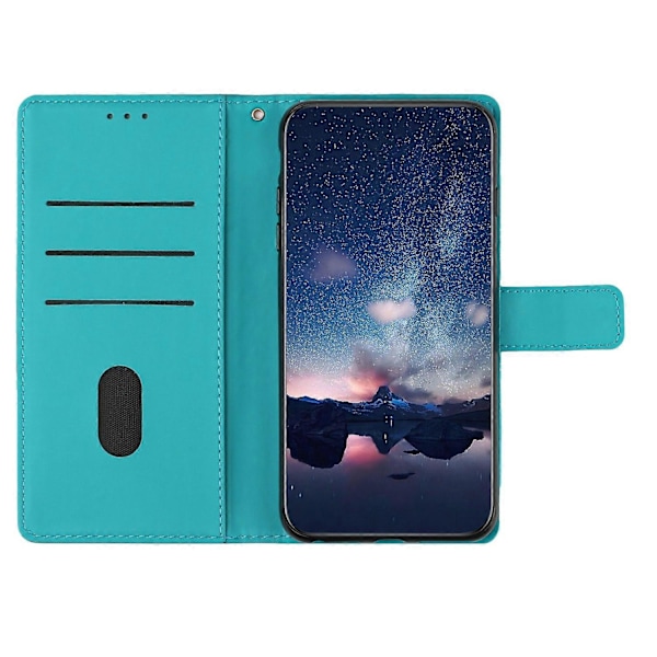 Til Samsung Galaxy A35 5G Telefon Cover Præget Rombe Tegnebog Stativ Læder Cover Multicolor Style D