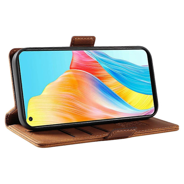 YIKATU YK-005 Oppo A78 4G PU-nahkalompakkokotelo, pehmeäpintainen jalustallinen suojakotelo Multicolor Style C