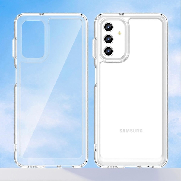 För Samsung Galaxy A13 5G/A13 4G/M13 5G/A04s TPU+Akryl Hybrid Mobilskal Skyddande Baksida Multicolor Style C
