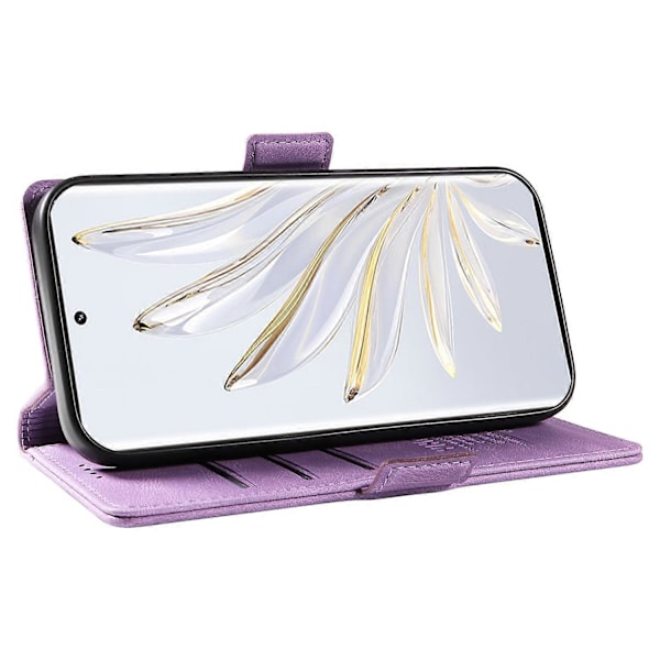 YIKATU YK-005 Honor 70 5G Lompakkokotelo Puhelimen Suojakotelo Jalustalla Ihoa myötäilevää PU-nahkaa Multicolor Style B
