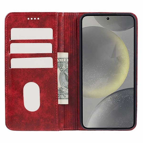 SUTENI PU-Lærdeksel med Folio Flip-Stativ og Lommebok til Samsung Galaxy S24 Multicolor Style C
