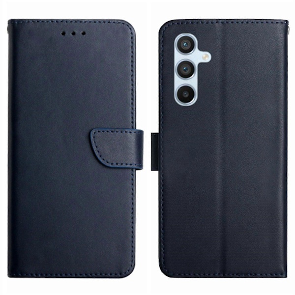 Til Samsung Galaxy A55 5G Wallet Case Ægte Ko Læder Stand Telefon Cover Multicolor Style B