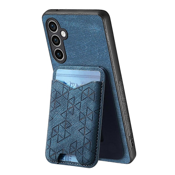 Til Samsung Galaxy S23 FE Etui med Præget Mønster Kortholder Støtteben Læder Bagcover Multicolor Style E
