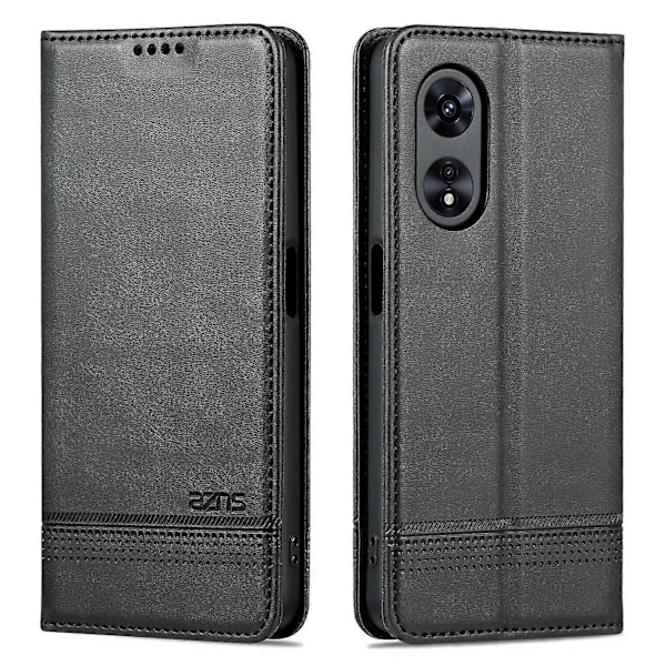 AZNS Læder Telefon Cover med Anti-ridse, Stand, Wallet og Magnetisk Flip til Oppo A58 5G/A58x 5G/A78 5G Multicolor Style A