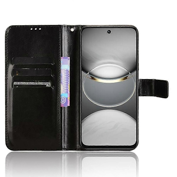 TECNO Spark 30C 4G kL5n -kotelo, Crazy Horse -kuvioitu PU-nahkainen puhelinlompakkokotelo Multicolor Style D
