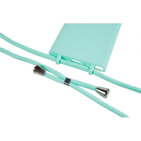 Støtsikkert TPU-deksel til Samsung Galaxy S24 Ultra med lang stropp Multicolor Mint Green