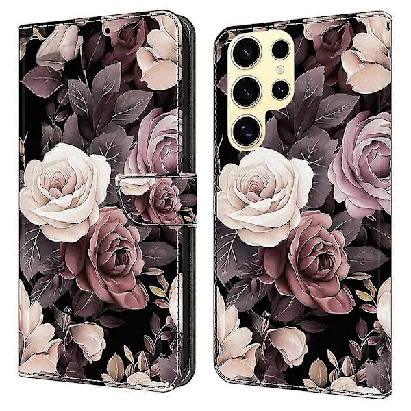 Samsung Galaxy S25 Ultra -kotelo PU-nahkainen lompakkopuhelinkotelo jalustalla Multicolor Style K