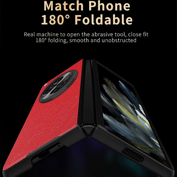 Oppo Find N3 5G/OnePlus Open -kotelo, ristikkäiskuvioitu kumipinnoitettu PU-nahka + PC-älypuhelinkuori Multicolor Style C