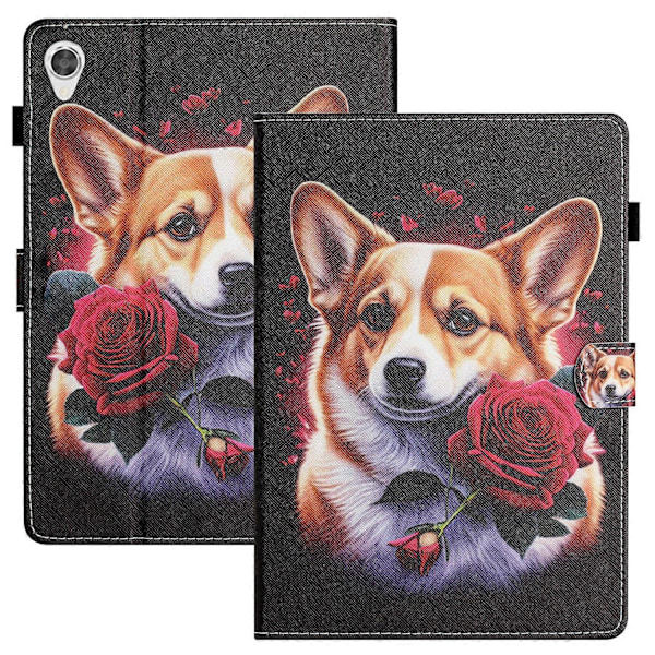 Stødsikkert PU læder flip cover til Lenovo Tab M10 HD Gen 2, anti-drop tablet shell Multicolor Dog