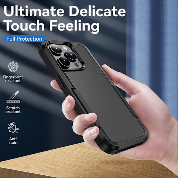 For iPhone 15 Pro PC+TPU Støtsikkert Telefondeksel Anti-fall Baksidebeskyttelse Multicolor Style G