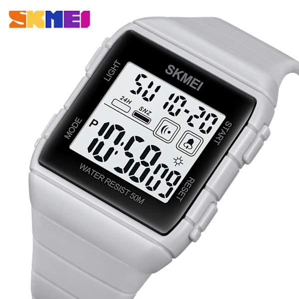 SKMEI 1960 sportklockor Nedräkning dubbel tid watch väckarklocka Kronografbord Digitala klockor blue