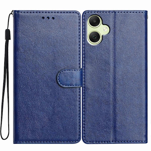 Samsung Galaxy A05 4G Nahkainen Puhelinkotelo Lompakko Jalusta Suojus Kätevällä Hihnalla - Vihreä Multicolor Blue