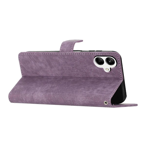 Til Samsung Galaxy A05 4G Etui PU Læder Foldbart Stativ Ensfarvet Telefoncover Multicolor Style C
