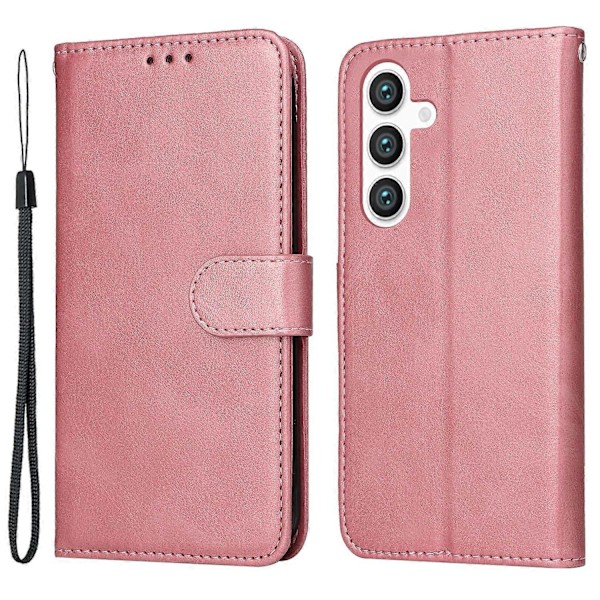 Plånboksfodral för Samsung Galaxy S24+ PU Läder Kalvtextur Telefonskal Multicolor Style D