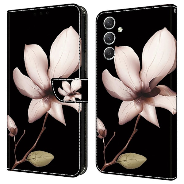 Mönstertryckt Läderfodral för Samsung Galaxy A34 5G Fodral Anti-Repskydd Plånboksfodral Multicolor Style E