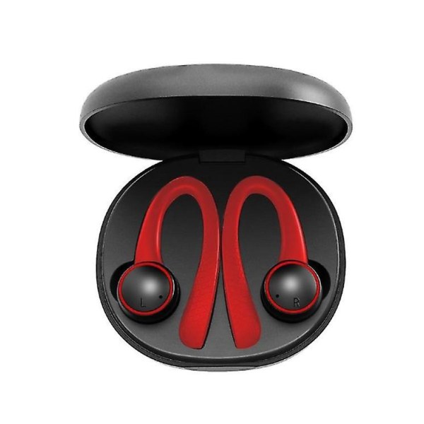 Rött trådlöst headset Bluetooth headset In-ear Earbud 5.0 Gaming Headset