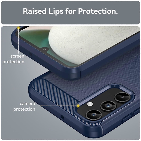 Skal för Samsung Galaxy A15 5G Mjukt TPU Kolfibertextur Telefonskal Multicolor Style C