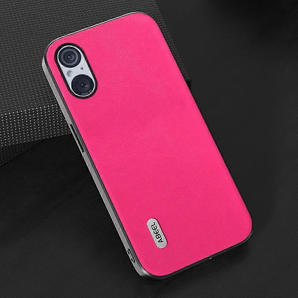 Læderbelagt TPU+PC-etui med anti-drop tekstur til Sony Xperia 5 V Multicolor Style B