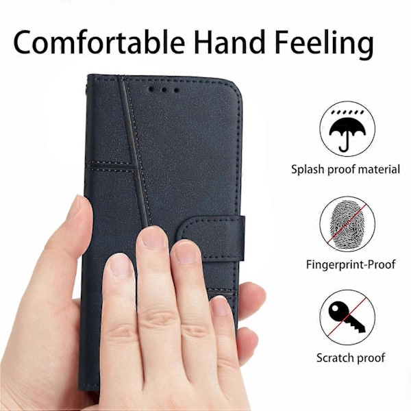 PU Læder Telefon Cover Til TECNO Spark Go 2022/Spark 8C 4G, Stand Flip Telefonpung Etui med Rem Multicolor Style B