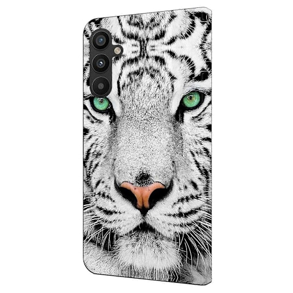 Skal för Samsung Galaxy A34 5G Mönstertryckt Skyddande Fodral TPU+PU Läder Flip Telefonfodral Multicolor Style D