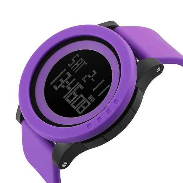 Skmei 1142 multifunktionell utomhus vattentät digital watch Purple
