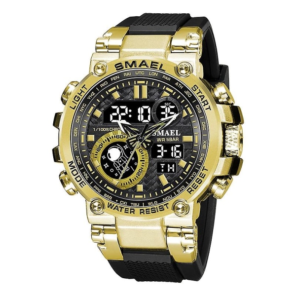 Sma 1803b utomhus vattentät legering watch svart guld Black gold