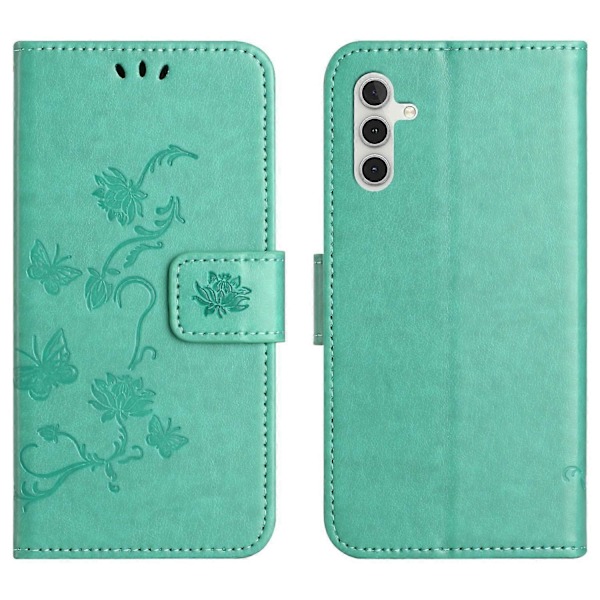 Til Samsung Galaxy A26 5G Etui Wallet Stand Præget Sommerfugl Blomst PU Læder Telefon Cover Multicolor Style G