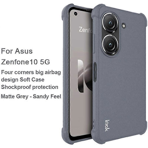 IMAK Matt Skyddsfodral för Asus Zenfone 10 5G, Mjukt TPU Stötsäkert Baksidesskydd Multicolor Style A