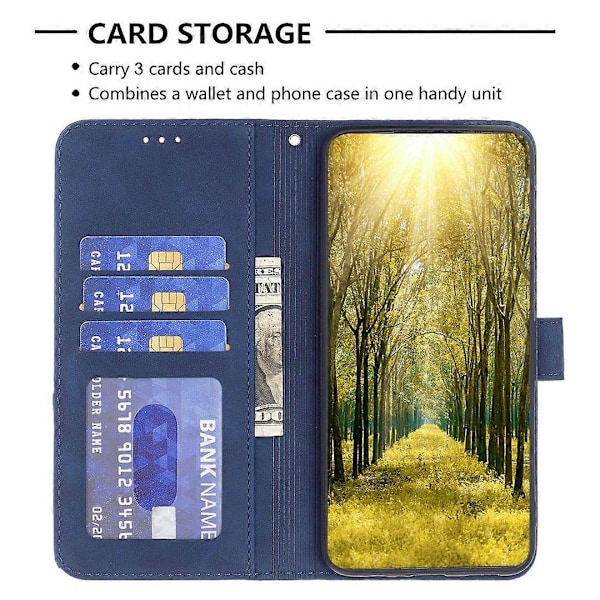BINFEN COLOR BF05 Samsung Galaxy A15 4G -kotelo, kuvioitu lompakkomallinen nahkainen puhelinkotelo Multicolor Style C