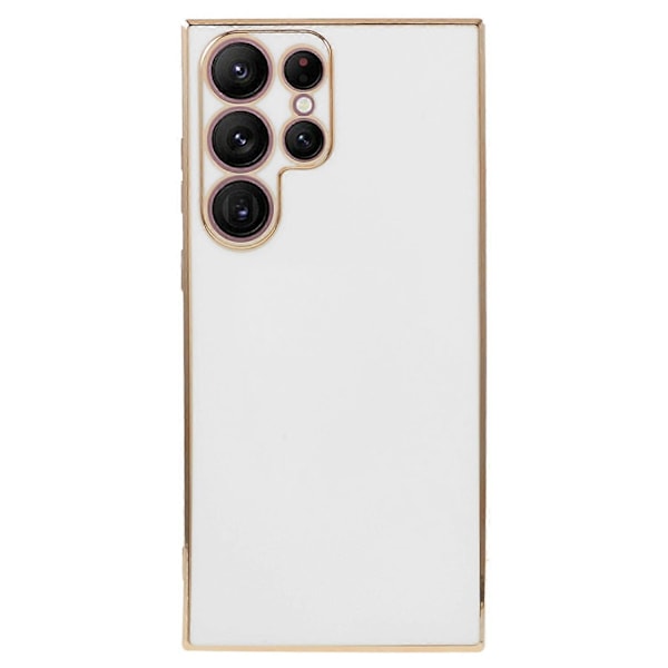 Til Samsung Galaxy S23 Ultra Blankt Telefoncover 6D Elektropletterede Kanter Blødt TPU Cover Multicolor Style F