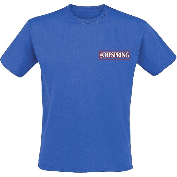 The Offspring T-shirt Pretty Fly White Guy Band Logotyp Officiell Herr Blå Storlek Blue XXL