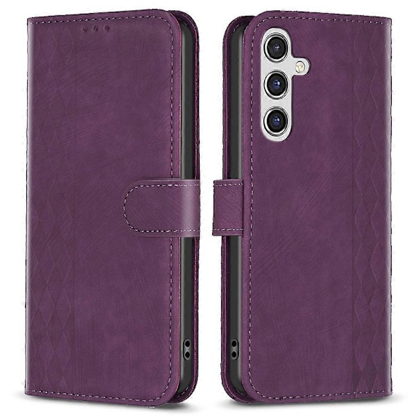 Til Samsung Galaxy A15 4G Etui Præget PU Læder Telefon Standpung Cover Multicolor Style B