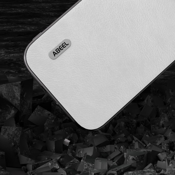 Bakskal för Iphone 15 Pro phone case Litchi Texture Pu Läderbelagd Tpu Stötsäkert cover White