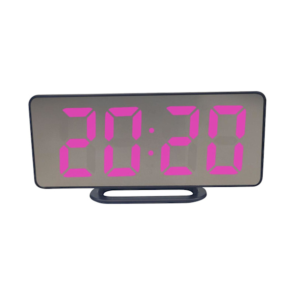Ny Creative Mobiltelefon Laddningsspegel Elektronisk Sleepy Alarm Clock Led Display Hotellklocka G
