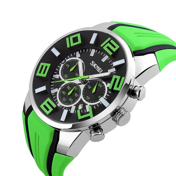 Skmei 9128 3d Large Dial Sports Armbandsur Grön Green
