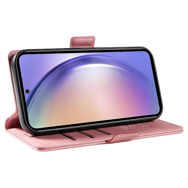 YIKATU YK-005 Samsung Galaxy A54 5G -puhelinkotelo PU-nahkaa, pehmeä lompakkokotelo jalustalla Multicolor Style G