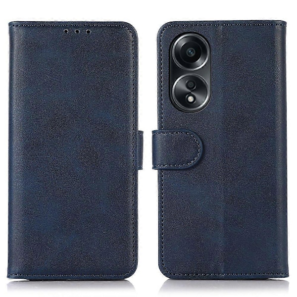 Til Oppo A58 4G Ko Læder Tekstur Telefon Etui Wallet Stand Stødsikker Læder Telefon Cover Multicolor Style B