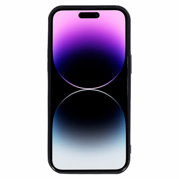 För Iphone 14 Pro 3d Stripes Pattern Phone case Flexibelt Tpu Stötsäkert cover Black