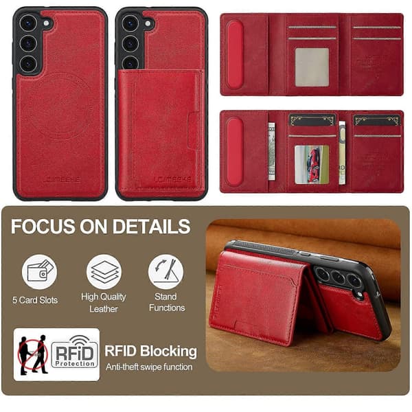 Til Galaxy S23 Telefoncover Multicolor Red