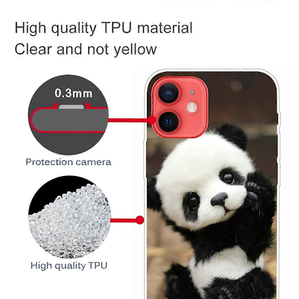 Mönstertryckt IMD TPU Baksida Skal för iPhone 13 6.1-tum