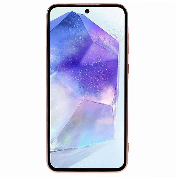 For Samsung Galaxy A34 5G Slim Case Elektroplettering Myk TPU Telefondeksel med Stropp Multicolor Style E