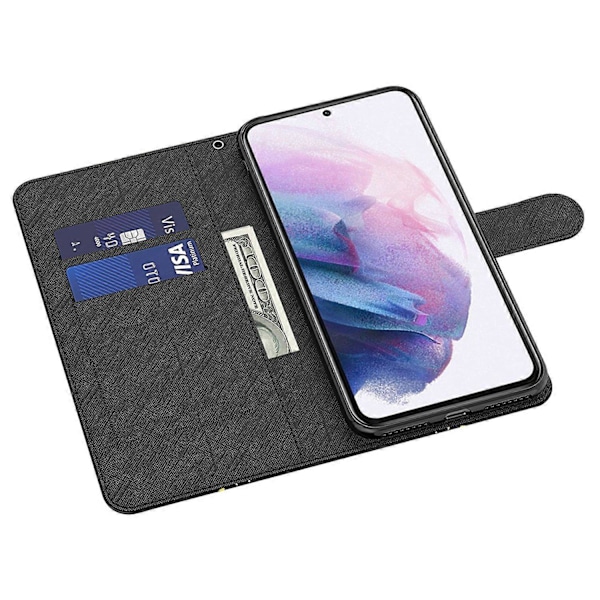 Læderetui med 3D-mønster til Samsung Galaxy A25 5G Multicolor Cat and Tiger
