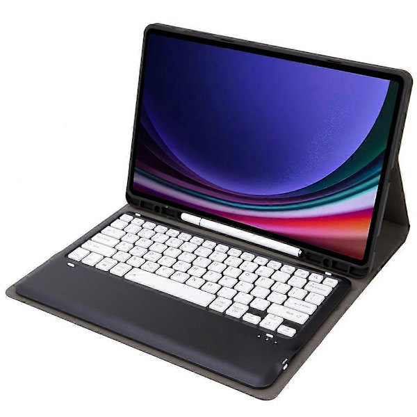 Tyyppi G A810B Samsung Galaxy Tab S10+/S9 FE+/S9+ 12.4\" X610/X616 irrotettava Bluetooth-näppäimistö Multicolor Style B